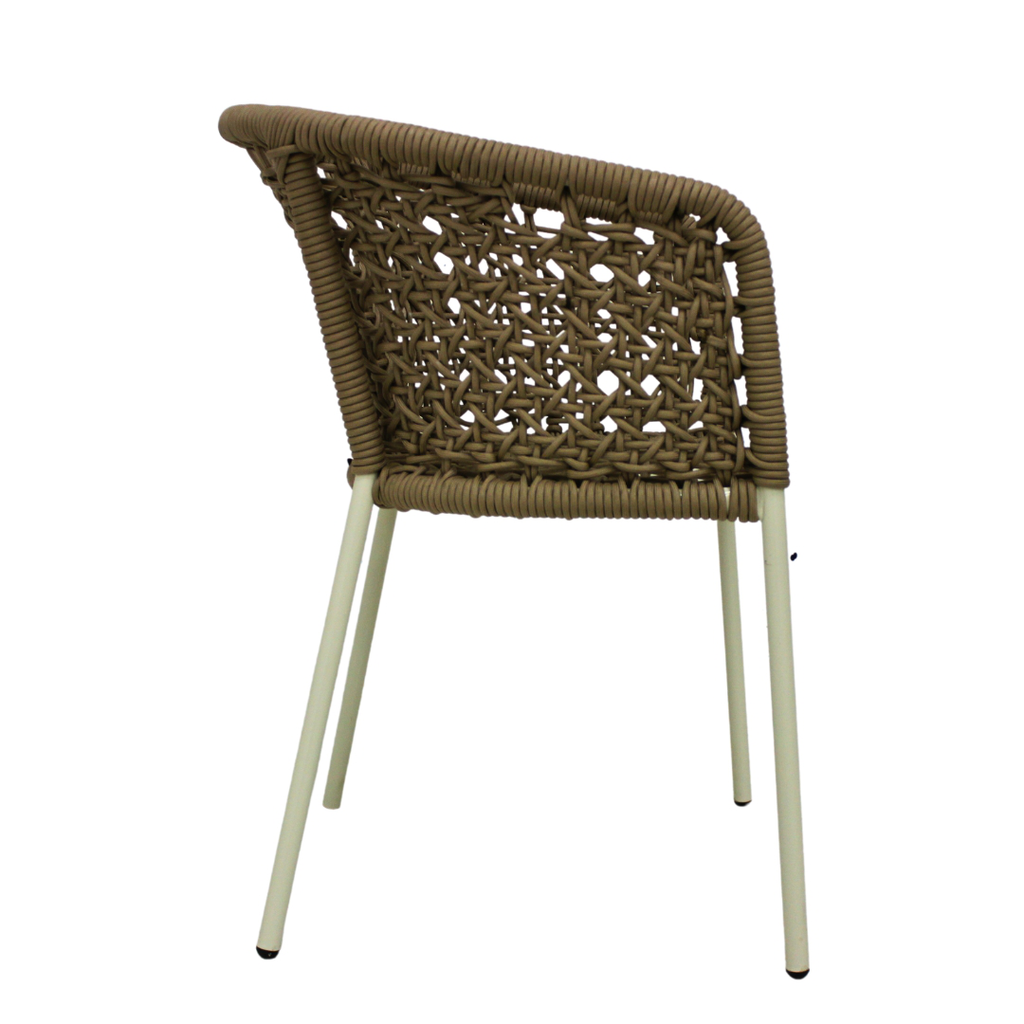 Mezcalita silla con estructura color beige cuerda tubular color beige liso_20623