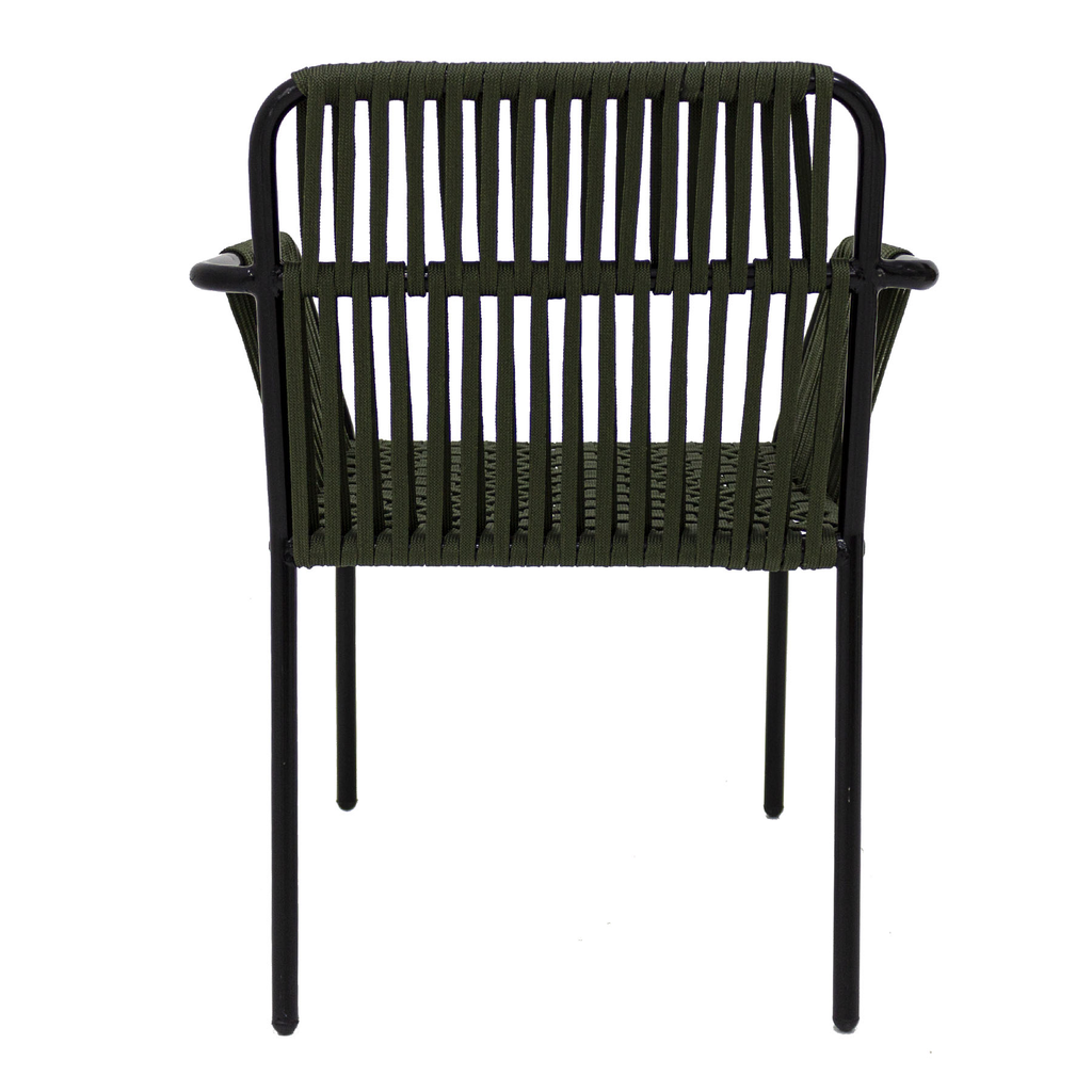 Merida silla metal negro cuerda verde militar_2504