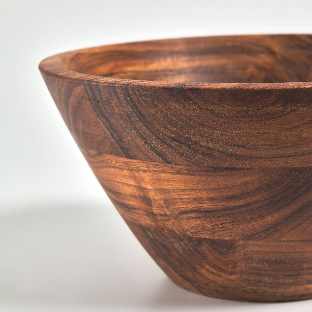 Dhana bol grande madera maciza acacia // KH_320