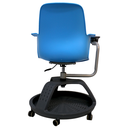 Pupitre mesa banco giratorio con ruedas color azul_18342