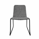 Cocula silla metal negro cuerda gris // Exterior techado_26864