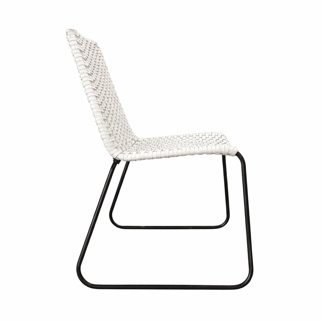 Cocula silla metal negro cuerda blanca // Exterior techado_26861