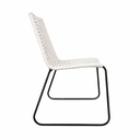 Cocula silla metal negro cuerda blanca // Exterior techado_26861
