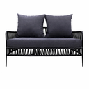 Chetumal love seat acero galvanizado textilene y loneta // Exterior 100%_26910