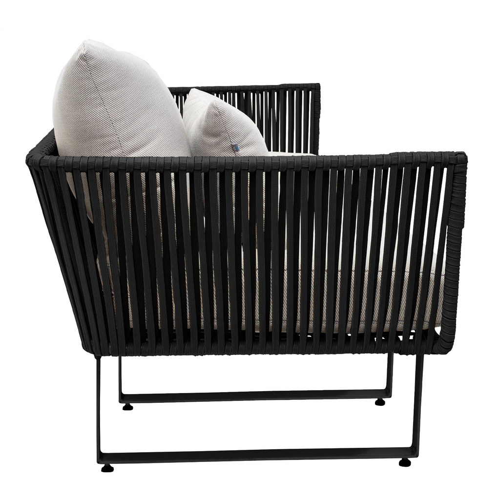 Vallarta sillón acero galvanizado textilene y loneta // Exterior 100%_26935