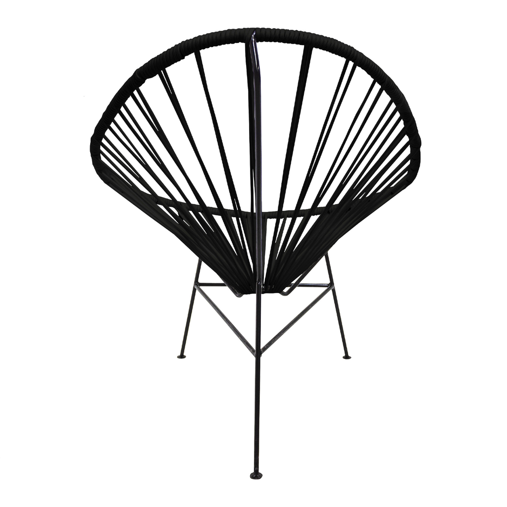 Acapulco silla hexagonal acero galvanizado negro y textilene // Exterior 100%_28582