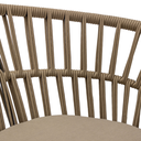 Campeche silla acero galvanizado negro y textilene con cojin // Exterior 100 %_30643