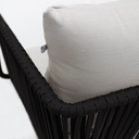 Vallarta sillon acero galvanizado negro y textilene tela loneta // Exterior 100%_30697