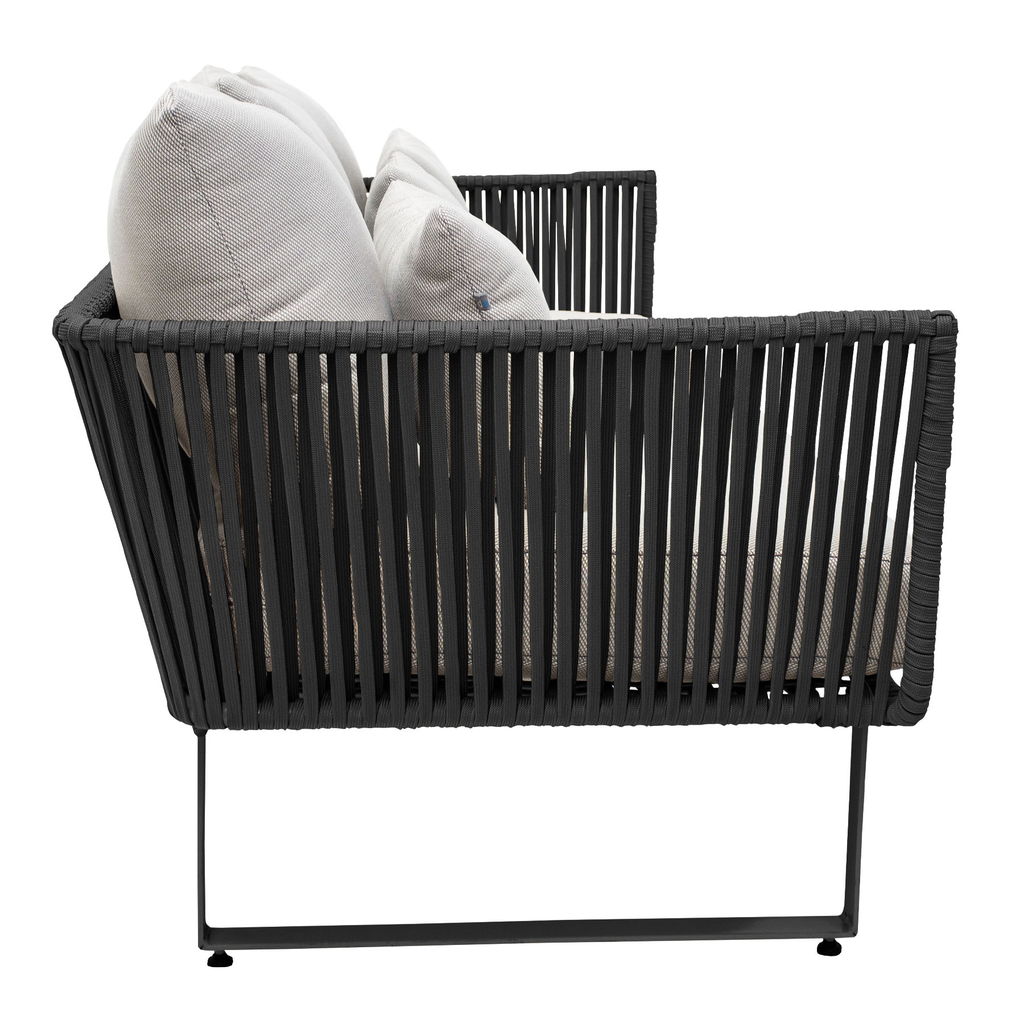 Vallarta sofa metal negro tela loneta // Exterior techado_30645