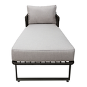 Vallarta camastro acero galvanizado negro cuerda textilene color negro // Exterior 100%_30704