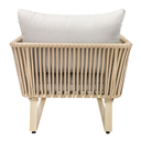 Vallarta sillon metal beige cuerda beige cojinería en loneta antidecoloración // Exterior techado_30824
