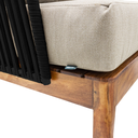 Oaxaca sofa cuerda negra tela loneta antidecoloración // Exterior techado_30821
