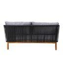 Oaxaca love seat acero galvanizado negro cuerda textilene con tela curri // Exterior 100%_30941