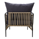 Chetumal sillon metal negro cuerda negra cojinería en tela curri // Exterior techado_31051