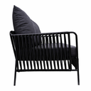 Chetumal love seat metal negro cuerda negra cojinería en tela curri // Exterior techado_31060