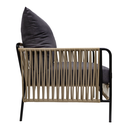 Chetumal sillon acero galvanizado negro textilene negro tela loneta // Exterior 100%_31008