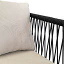 Tequila sillon acero galvanizado negro textilene negro cojinería tela loneta antidecoloración // Exterior 100 %_31224