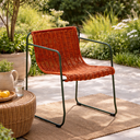 Nam silla apilable acero galvanizado textilene terracota // Exterior 100%_31226