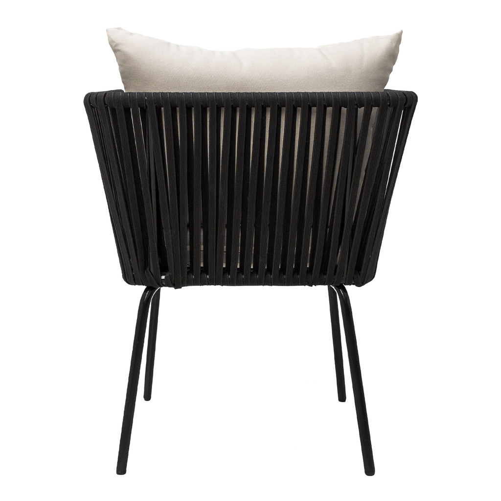 Chetumal silla acero galvanizado beige textilene beige cojinería en tela loneta // Exterior 100%_31299