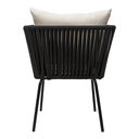 Chetumal silla acero galvanizado negro textilene negro cojinería en tela loneta  // Exterior 100%_31315