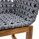 Bacalar sillon metal negro tejido con nylon gris PEDIDO ESPECIAL minimo 10 pzas // Exterior techado_31364