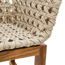 Bacalar sillon metal negro tejido con nylon beige PEDIDO ESPECIAL minimo 10 pzas // Exterior techado_31369