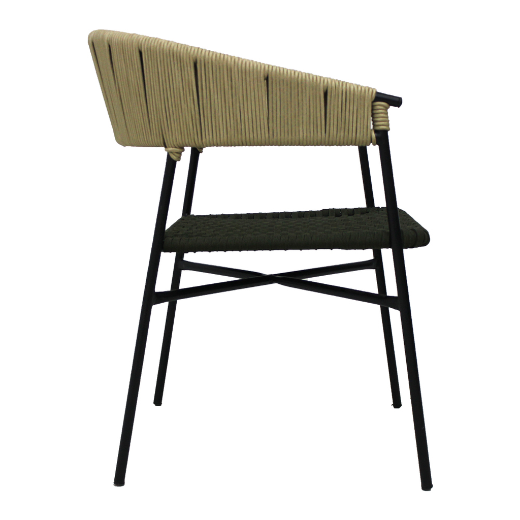 Zamora banco acero galvanizado beige cuerda textilene beige // Exterior 100%_31396