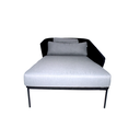 Chacala camastro para 2 personas metal negro cuerda negra // Exterior techado_31105
