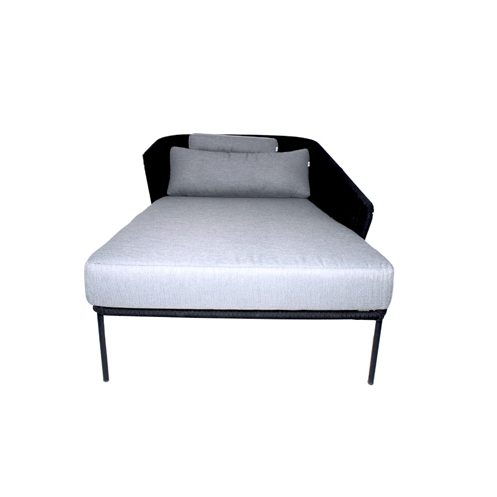 Chacala camastro para 2 personas acero galvanizado negro cuerda textilene negra // Exterior 100 %_31110