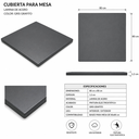 Cubierta metálica 80 x 80 gris oscuro // Exterior techado_31814