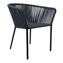 Jalisco silla metal negro cuerda gris // Exterior techado