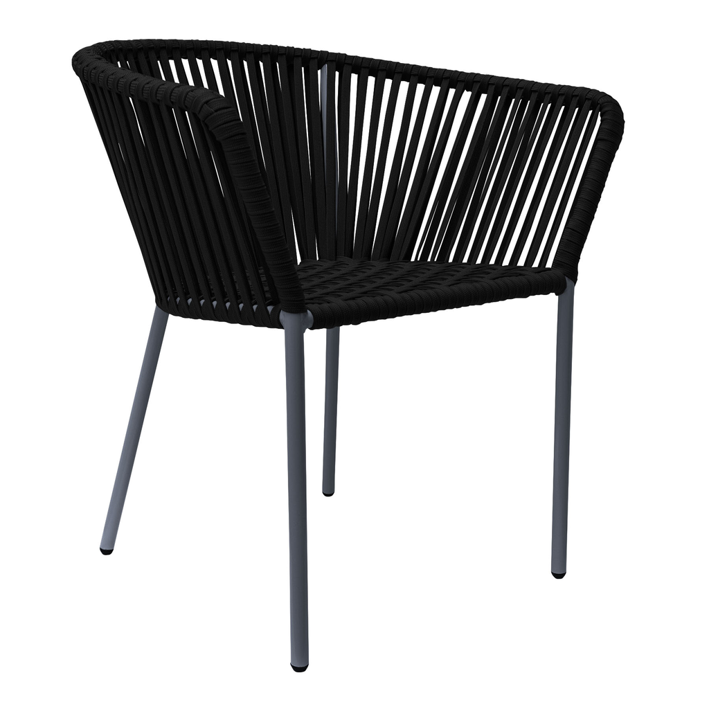 Jalisco silla metal gris cuerda negra // Exterior techado