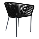 Jalisco silla metal gris cuerda negra // Exterior techado