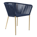 Jalisco silla metal beige cuerda azul marino // Exterior techado