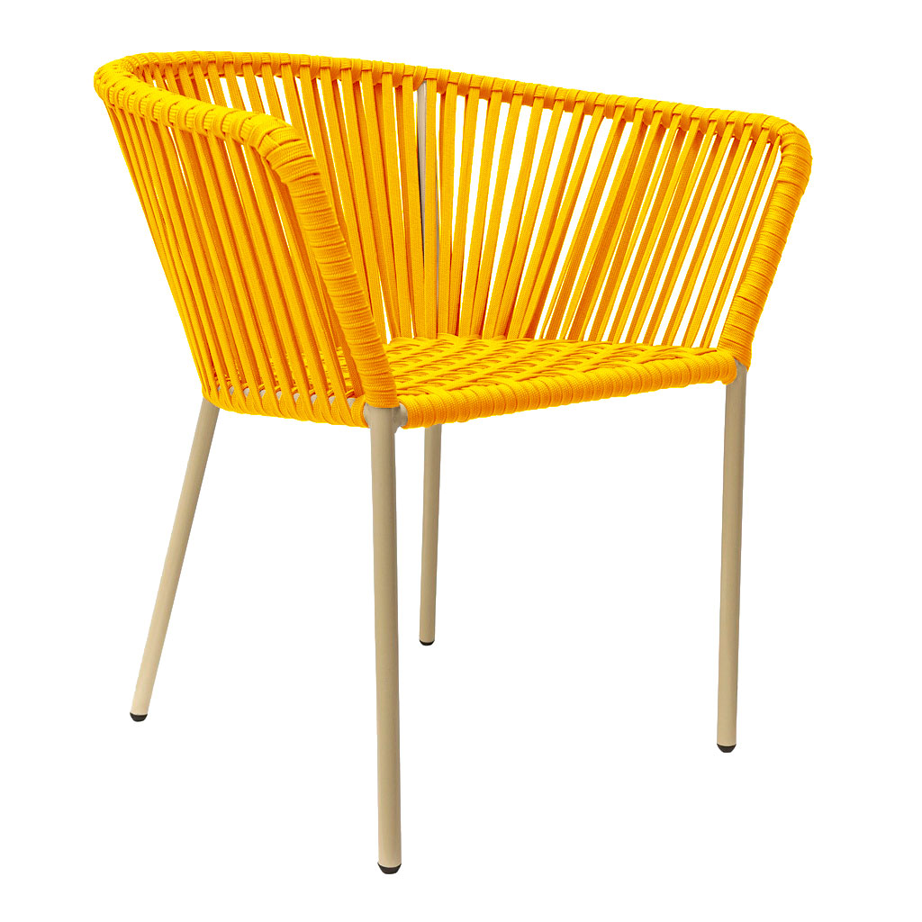 Jalisco silla metal beige cuerda mango // Exterior techado
