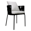 Veracruz silla cuerda negra textilne y loneta 100% exterior