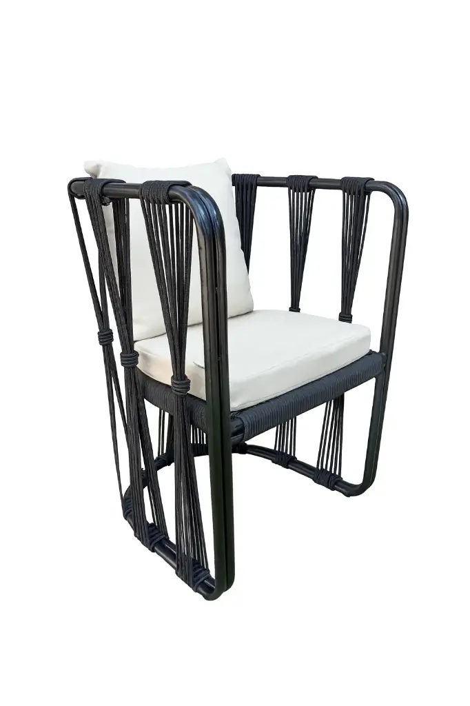 Majahuitas silla metálica cojín curri // Exterior techado