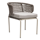 Chamela silla aluminio y textilene con cojín loneta // Exterior 100%