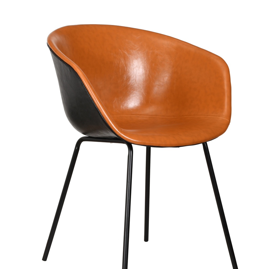 Guines silla negro con café // Interior