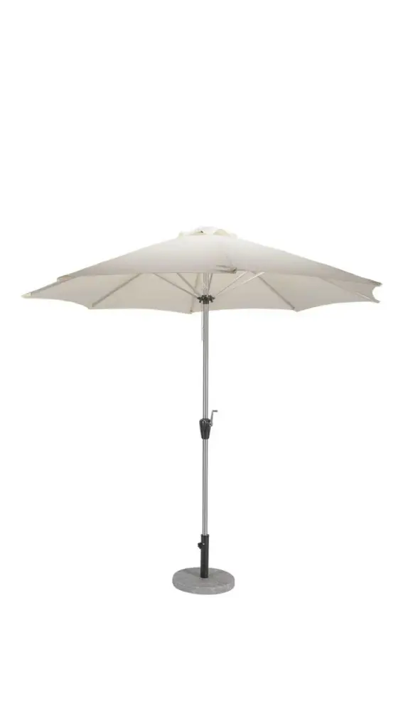 Tuscany sombrilla blanca con base de granito