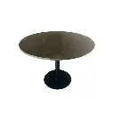 Mesa Santo Tomas cubierta marmol redonda diametro 1 metro.