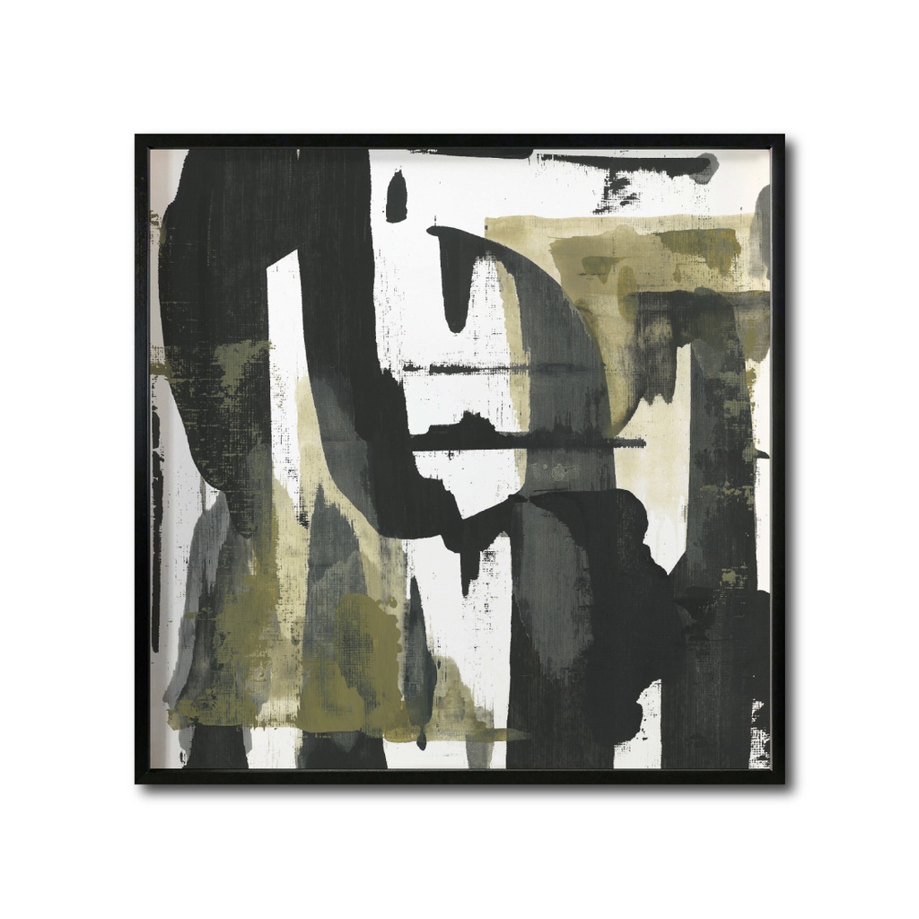Abstracto negro dorado cuadro decorativo codigo 037-MN // MP