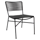 Caleta silla acero galvanizado negro cuerda textilene negra o en color elegir // Exterior 100% 
