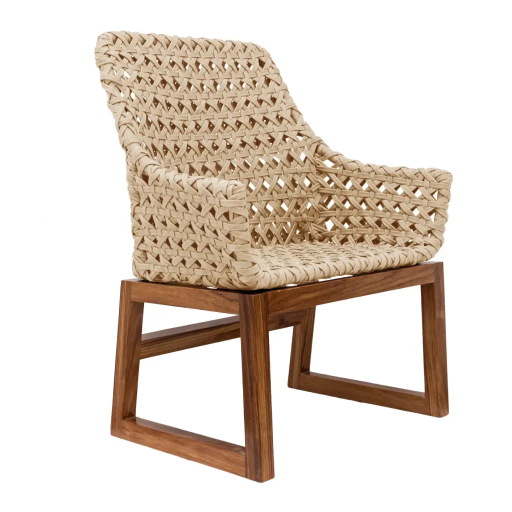 Bacalar sillón textilene beige // Exterior 100% 
