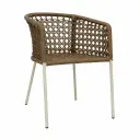Mezcalita silla acero galvanizado beige cuerda textilene beige // Exterior 100% 