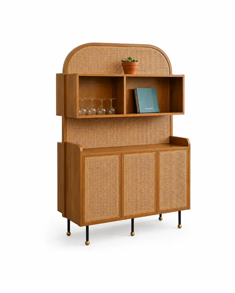 Mueble de servicio en bejuco // Interior