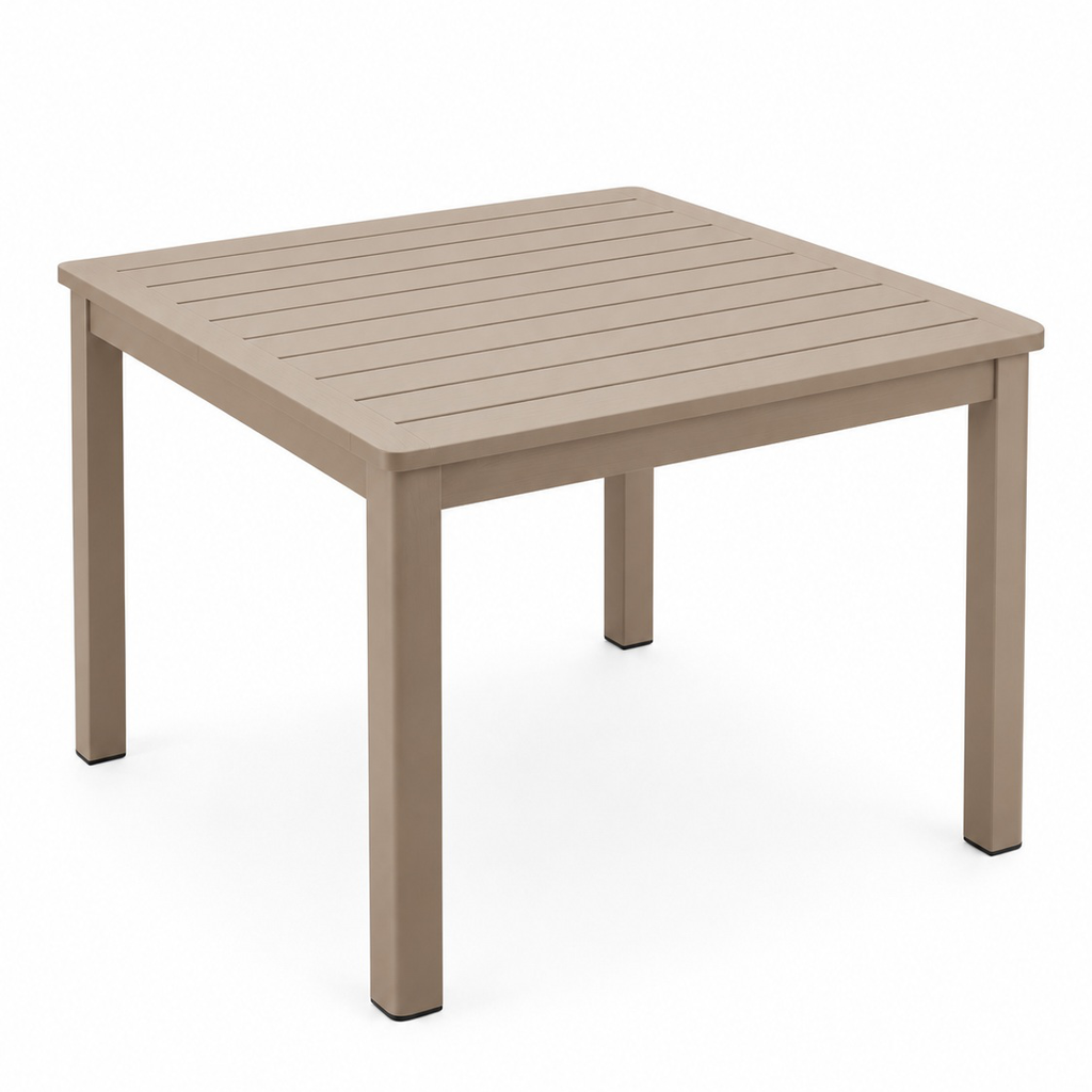 Niza mesa comedor 80 x 80 beige // Exterior 100%