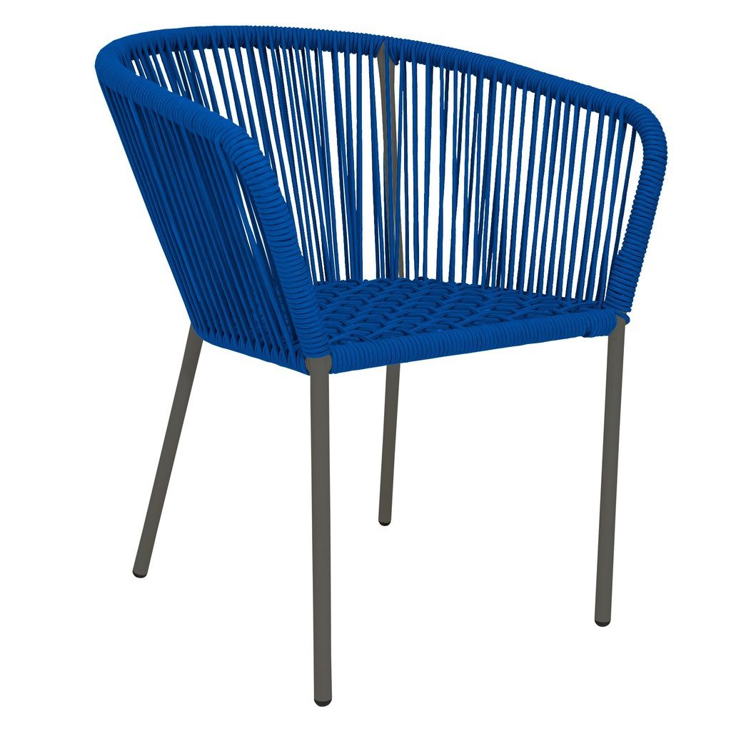 Ameca silla estructura grafito cuerda azul