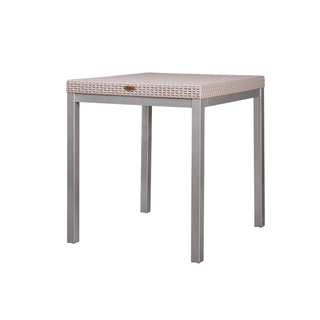 Suzan mesa comedor cuadrada gris aluminio // MP