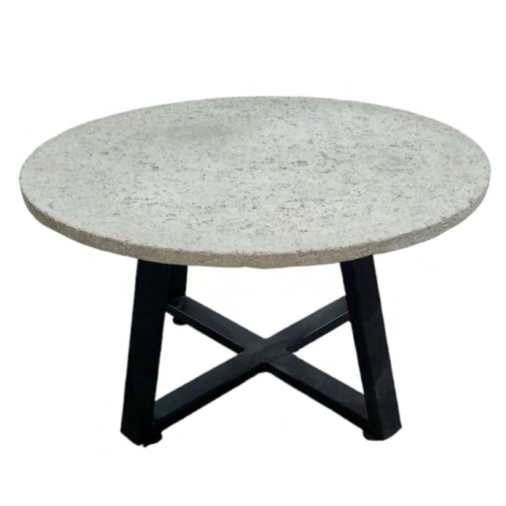 Lore mesa lateral metal y concreto // MP
